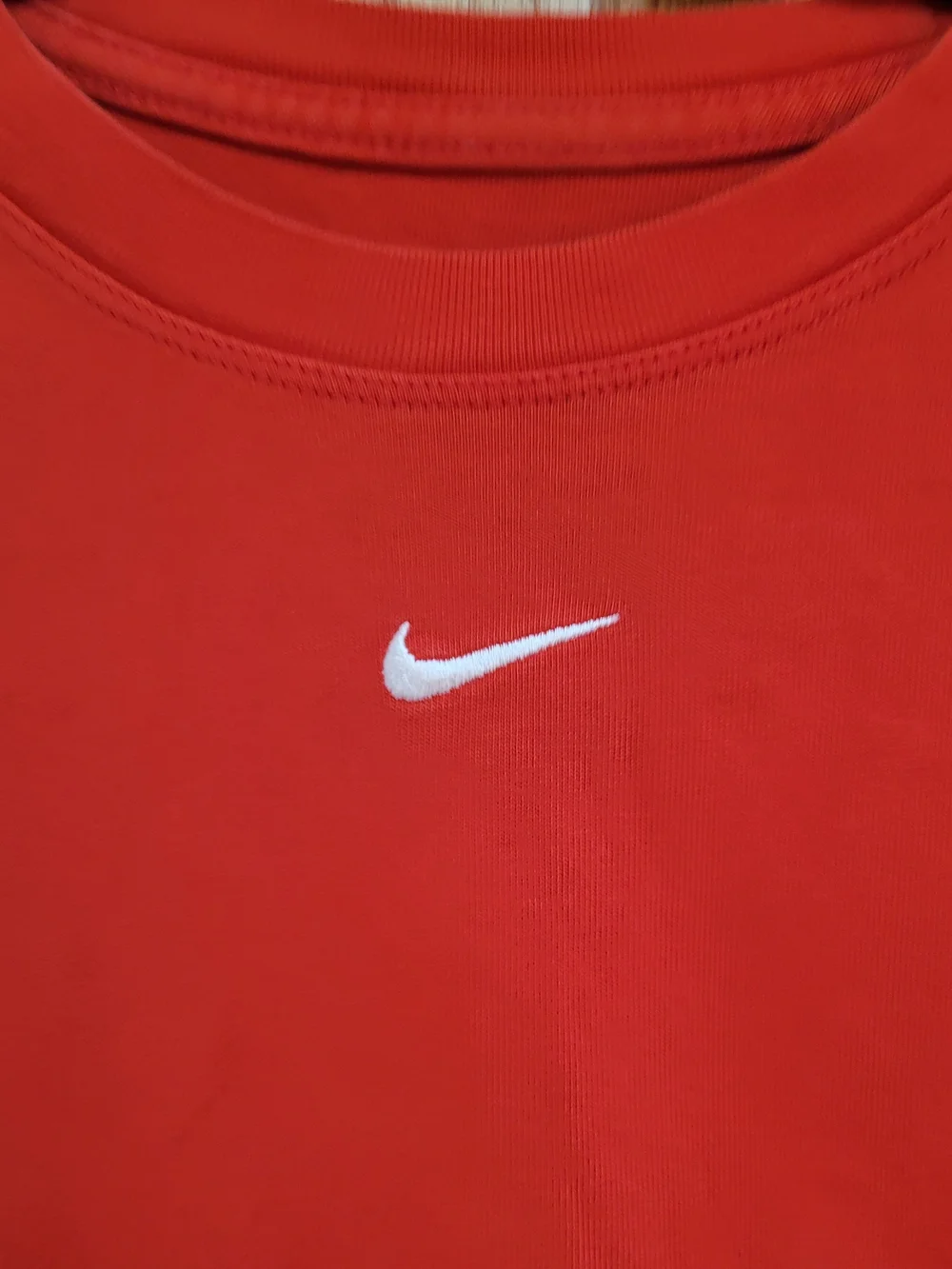 Nike Red Short Sleeve Crewneck with White Swoosh